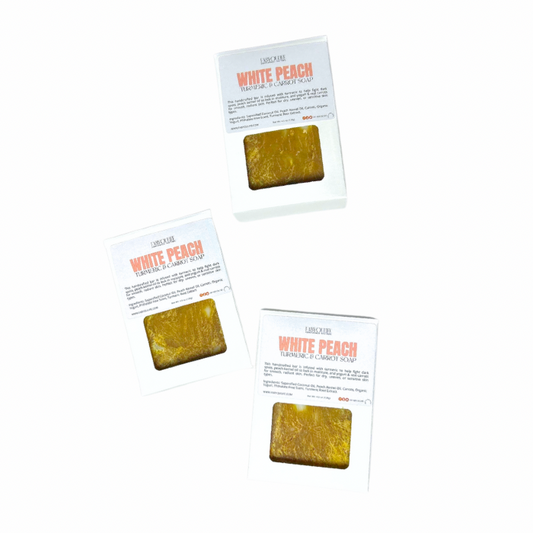 White Peach Turmeric and Carrot Soap